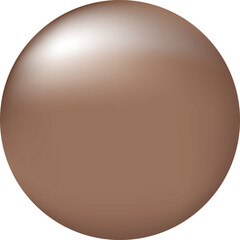 Beige Gradient Sphere Illustration