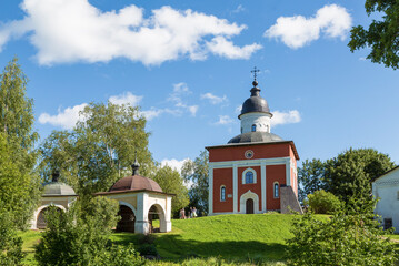 The Kirillo-Belozersky Monastery. The Church of John the Baptist and stone senys. Kirillov, Vologda region, Russia