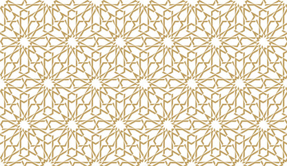 Seamless geometric pattern in authentic arabian style.