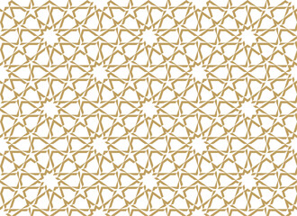 Seamless geometric pattern in authentic arabian style.