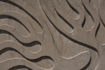 Background with plaster on the outside wall