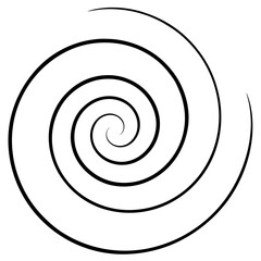 Fototapeta premium spiral-doodles-in-black-line-on-white--.svg