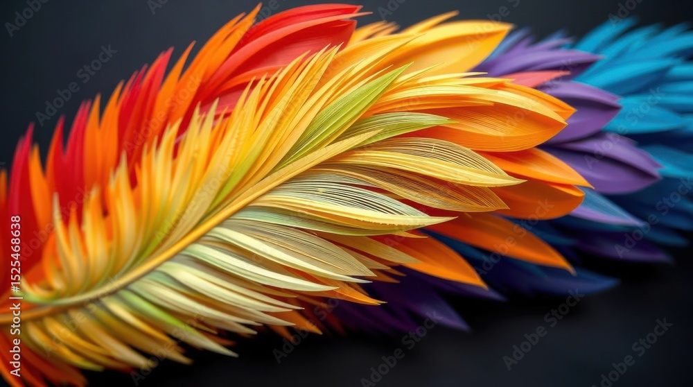 Poster vibrant paper art: a burst of colorful crafted layers create a captivating visual texture and form.