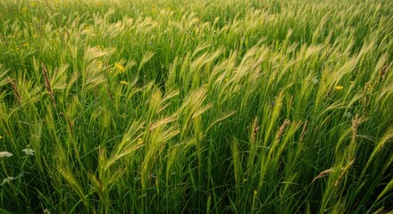 Green Grass Field Under Sunlight