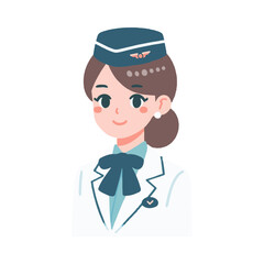 
illustration design of a flight attendant
