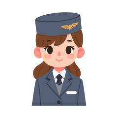 
illustration design of a flight attendant