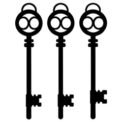Obraz premium set of vintage keys