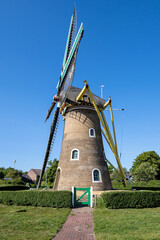 corn mill Weltevreden in Domburg, Netherlands