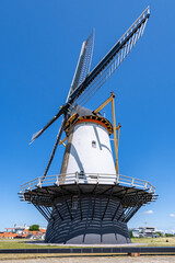 Oranjemolen corn mill in Vlissingen, Netherlands