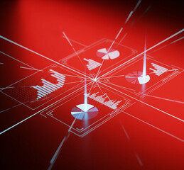 Fototapeta premium abstract red background