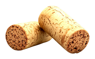 Wine corks removal process vineyard cellar series rustic environment close-up view isolated on transparent background