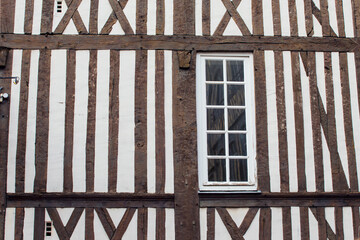 Town house facade in Rouen, France
