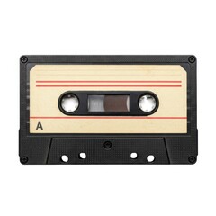 Fototapeta premium Vintage audio cassette tape media music recording retro technology