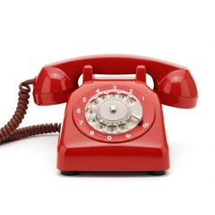 Vintage rotary telephone image for communication and nostalgia use