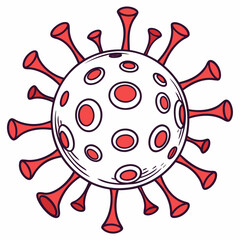 Fototapeta premium virus in blood