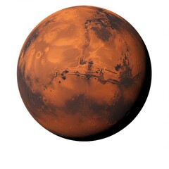 Naklejka premium Mars planet exploration space red planet surface astronomy geology