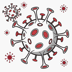 Naklejka premium blood cells isolated