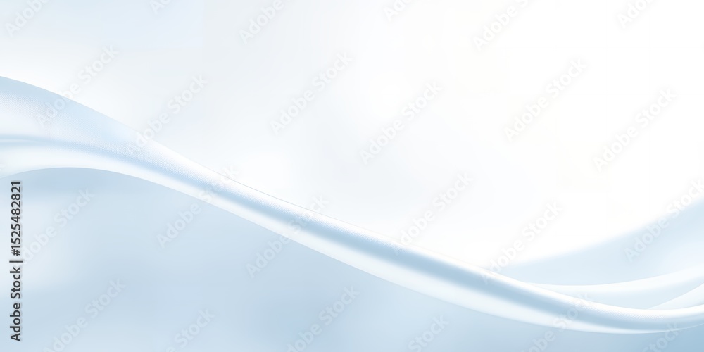 Aufkleber a light blue and white abstract background with a soft flowing wave design across the image area