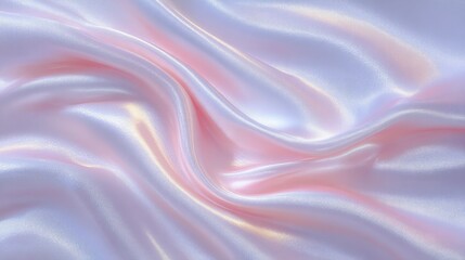 Fototapeta premium Soft Pink Silk Fabric Drape Elegant Texture Background Pastel Waves High Res Image