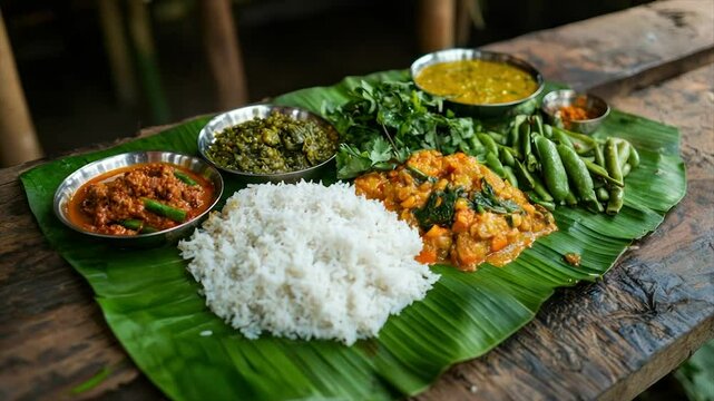 Colorful South Asian Meal