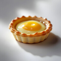 So sweet Chinese Egg Tart isolated