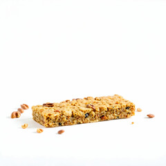 So sweet Nutty Bars Granola isolated