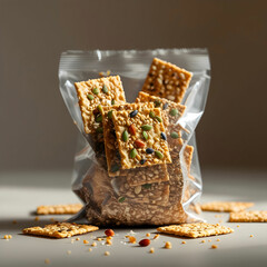 So sweet Multigrain Crackers isolated