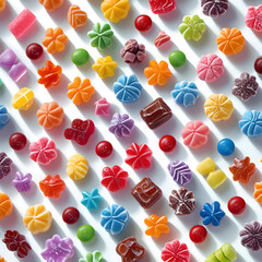 So sweet Small flavored candy isolated