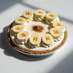 So Yummy Banana Cream Pie isolated