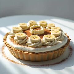 So Yummy Banana Cream Pie isolated