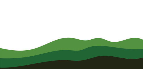 Vector design layout for business presentations, flyers, posters and invitations. green abstract background with waves shapes. green backdrop for banners intro outro slides cutout environment