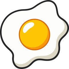 fried egg on a plate