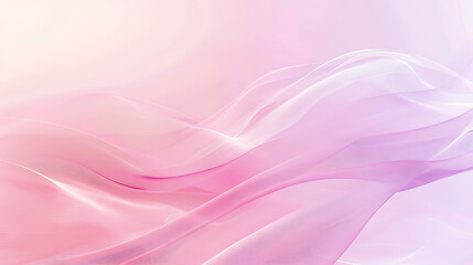 A delicate abstract background featuring flowing waves of soft pink and purple hues, creating a visually soothing and modern aesthetic with smooth gradients and elegant curves