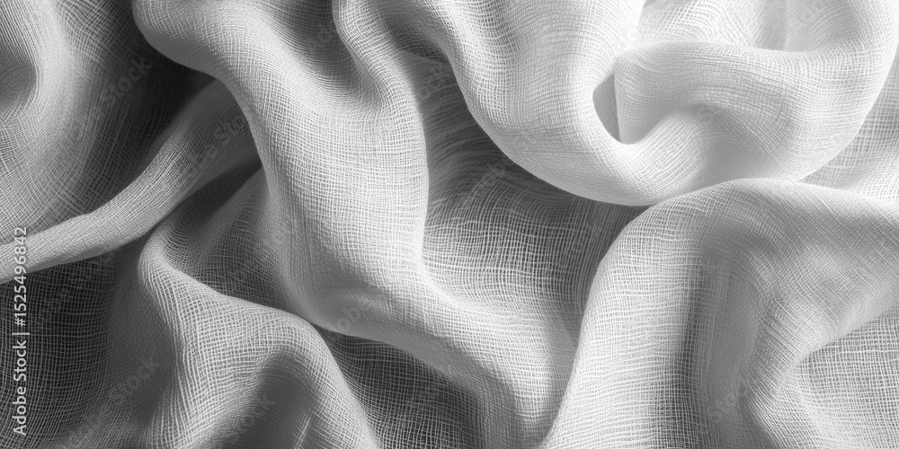 Poster soft textured fabric with intricate knitting pattern.