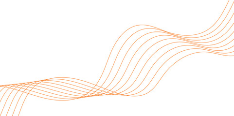 Undulate golden Wave Swirl, frequency sound wave, twisted curve lines. Abstract wave colorful lines on transparent background. Design for business presentation or web design background.