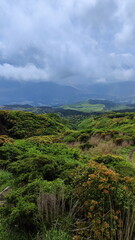 Beautiful valley in the middle of hills