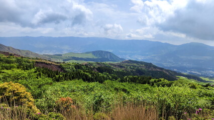 Beautiful valley in the middle of hills