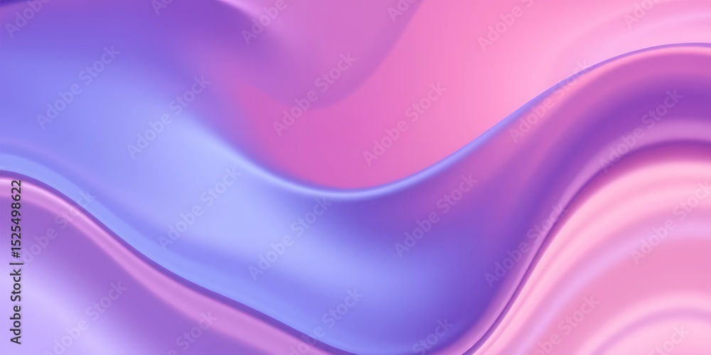 Poster abstract background showing a blend of light purple and pink with smooth flowing wave patterns