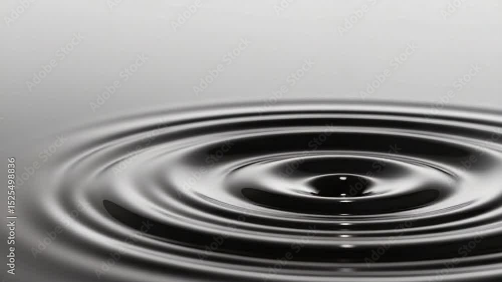 Poster water ripple, drop splash into surface: witness the captivating dance of a single droplet as it dist