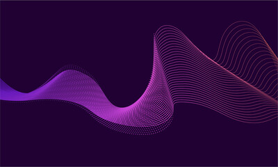 Abstract purple and pink wave background design
