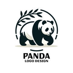 Obraz premium Panda Vector Logo Design
