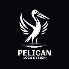 Pelican Vector Logo Design