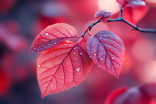 red leaves on a tree
