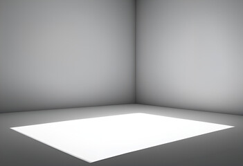 Obraz premium empty white room with light