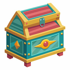 Ornate Antique Treasure Chest and Hidden Reward Icon