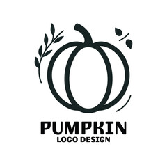 Fototapeta premium Pumpkin Vector Logo Design