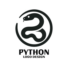Fototapeta premium Python Vector Logo Design