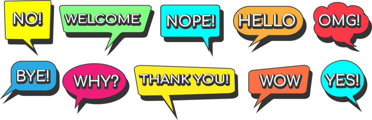 Chat dialog clouds
