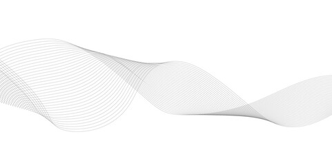 Abstract Gray wavy business and banner curve line background. Digital future technology concept. Line art striped graphic template, banner background. Vector illustration.	
