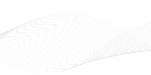 Abstract Gray wavy business and banner curve line background. Digital future technology concept. Line art striped graphic template, banner background. Vector illustration.	
